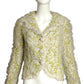 TRAVILLA- 1960s Organza & Lace Ribbon Blazer, Size 4