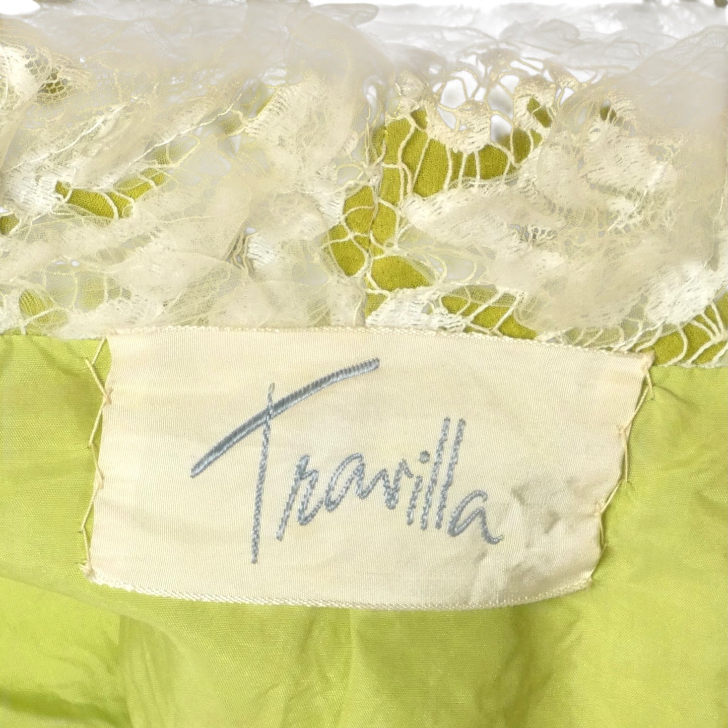 TRAVILLA- 1960s Organza & Lace Ribbon Blazer, Size 4