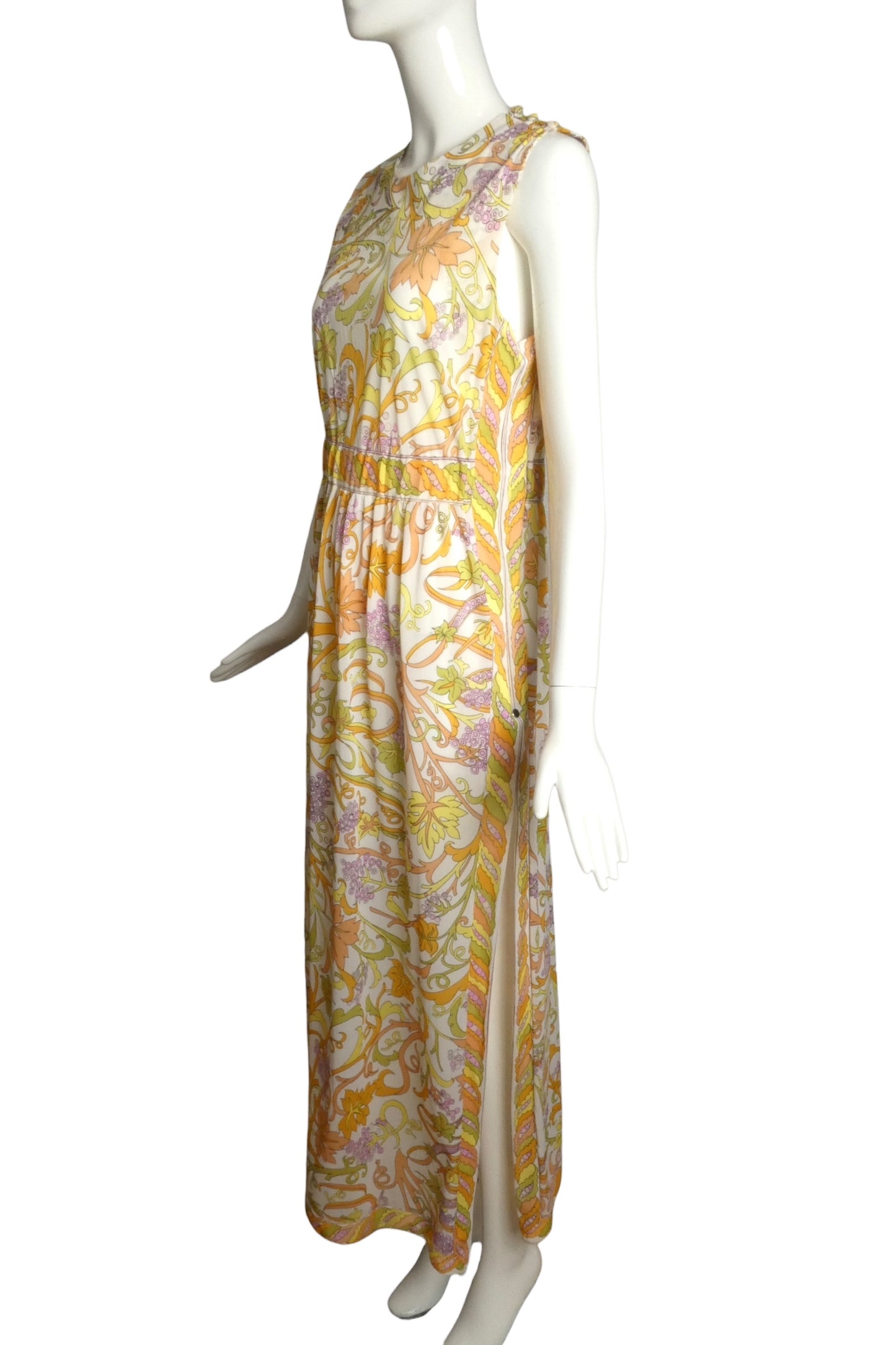 EMILIO PUCCI FOR FORMFIT ROGERS- 1970s Printed Nylon Nightgown, Size 6