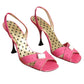 2000s Patent Sling Back Sandals, Size-40