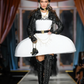 MOSCHINO COUTURE- NWT 2020 White Ghost Pannier Dress, Size 4