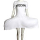 MOSCHINO COUTURE- NWT 2020 White Ghost Pannier Dress, Size 4