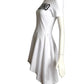 MOSCHINO COUTURE- NWT 2020 White Ghost Pannier Dress, Size 4