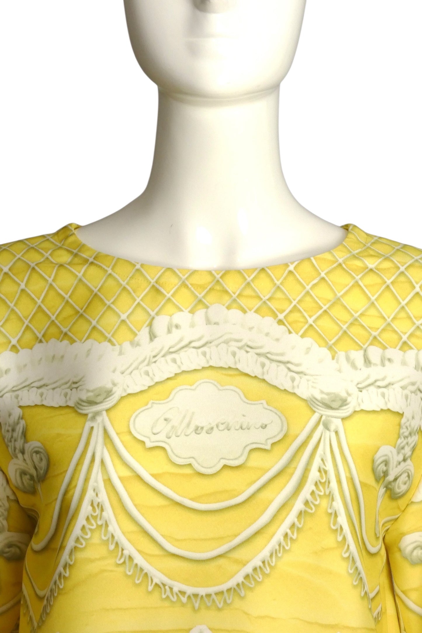 MOSCHINO COUTURE- NWT 2020 "Frosting" Print Dress, Size 2