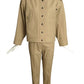 PIERRE CARDIN (HAUTE COUTURE)-1990s Khaki Cotton Jacket Suit, Size-10