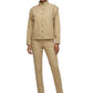 1990s Khaki Cotton Jacket Suit, Size-10
