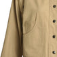PIERRE CARDIN (HAUTE COUTURE)-1990s Khaki Cotton Jacket Suit, Size-10