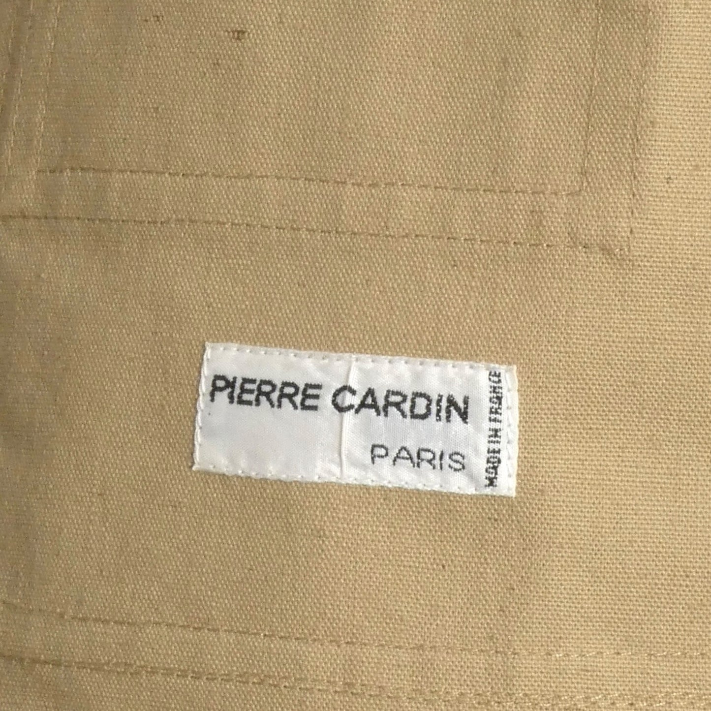 PIERRE CARDIN (HAUTE COUTURE)-1990s Khaki Cotton Jacket Suit, Size-10