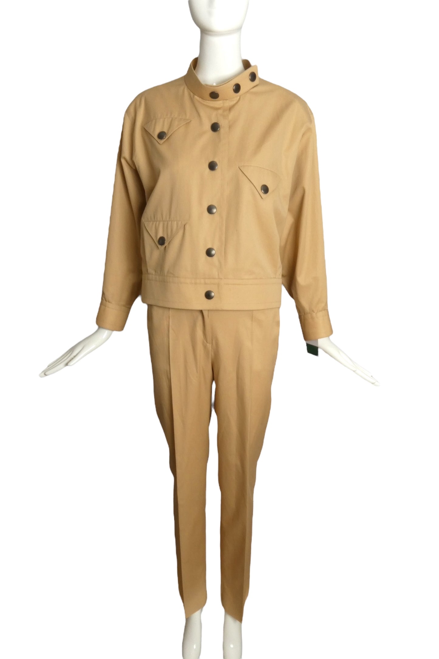 PIERRE CARDIN PRESTIGE (HAUTE COUTURE)-1984 Cotton Pant Suit Size-6