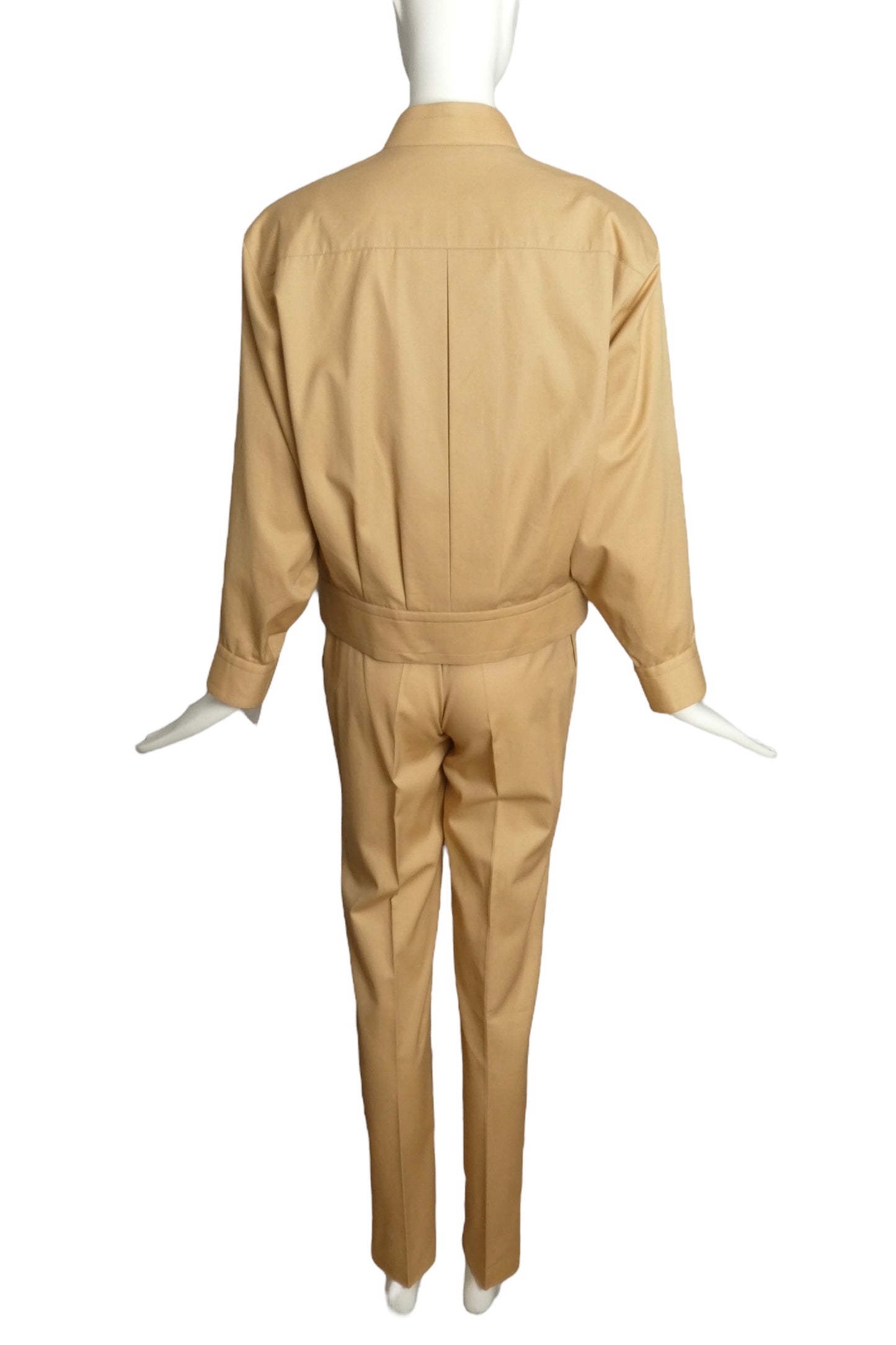 PIERRE CARDIN PRESTIGE (HAUTE COUTURE)-1984 Cotton Pant Suit Size-6