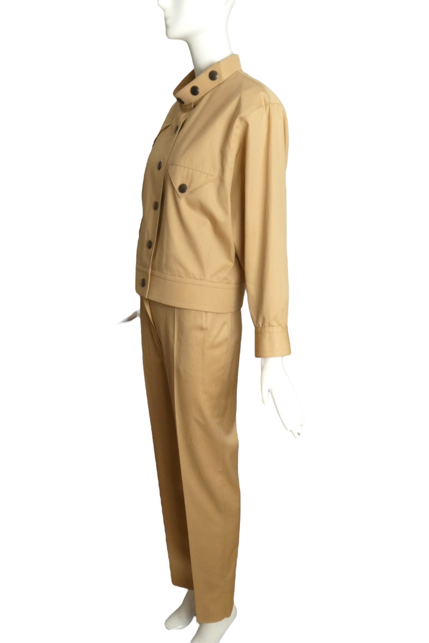 PIERRE CARDIN PRESTIGE (HAUTE COUTURE)-1984 Cotton Pant Suit Size-6