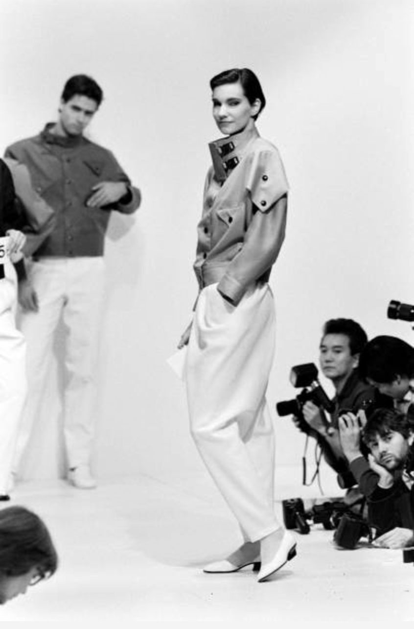 PIERRE CARDIN PRESTIGE (HAUTE COUTURE)-1984 Cotton Pant Suit Size-6