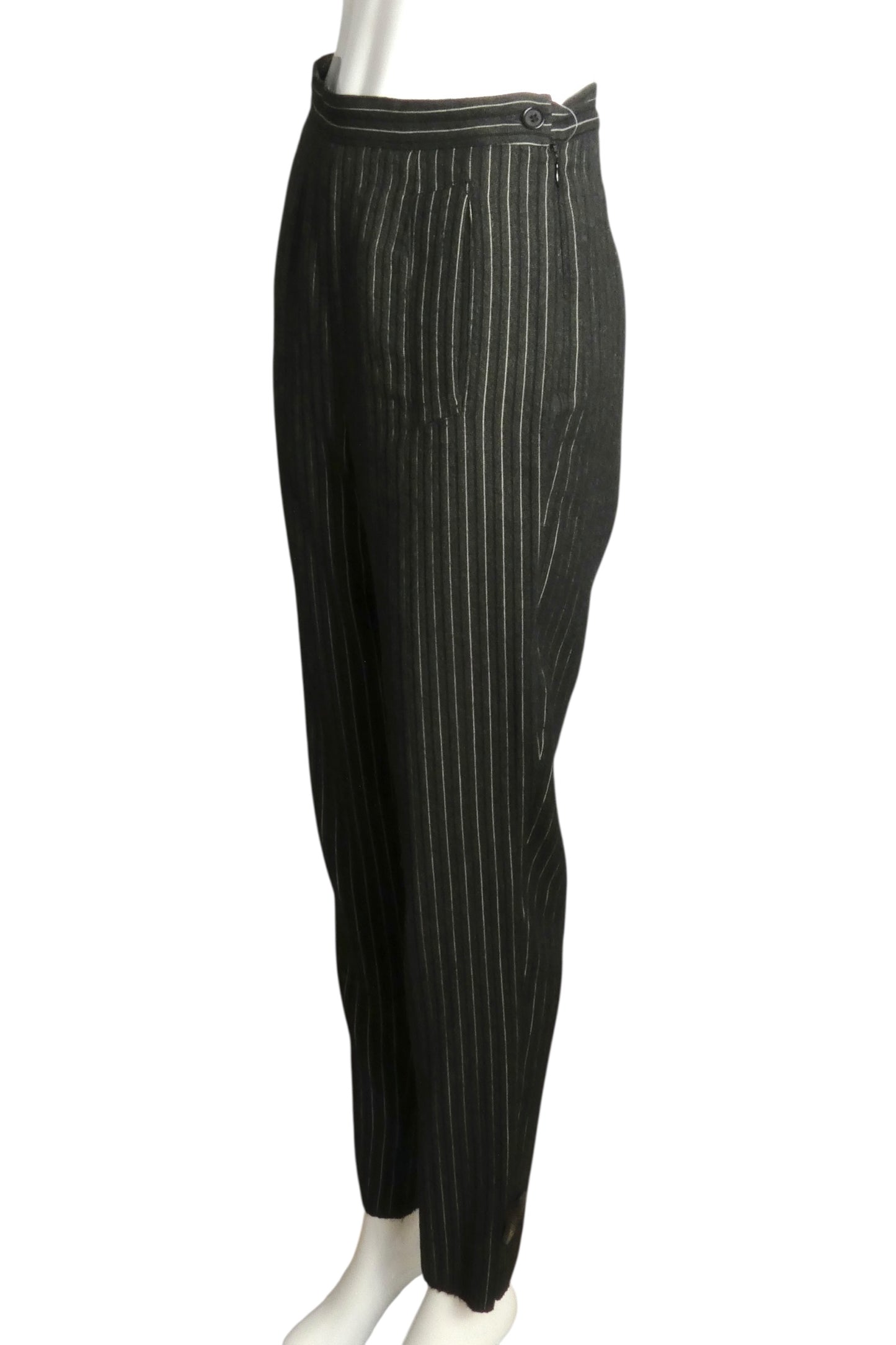 JEAN PAUL GAULTIER- 1994 Wool Pinstripe Pants, Size 4