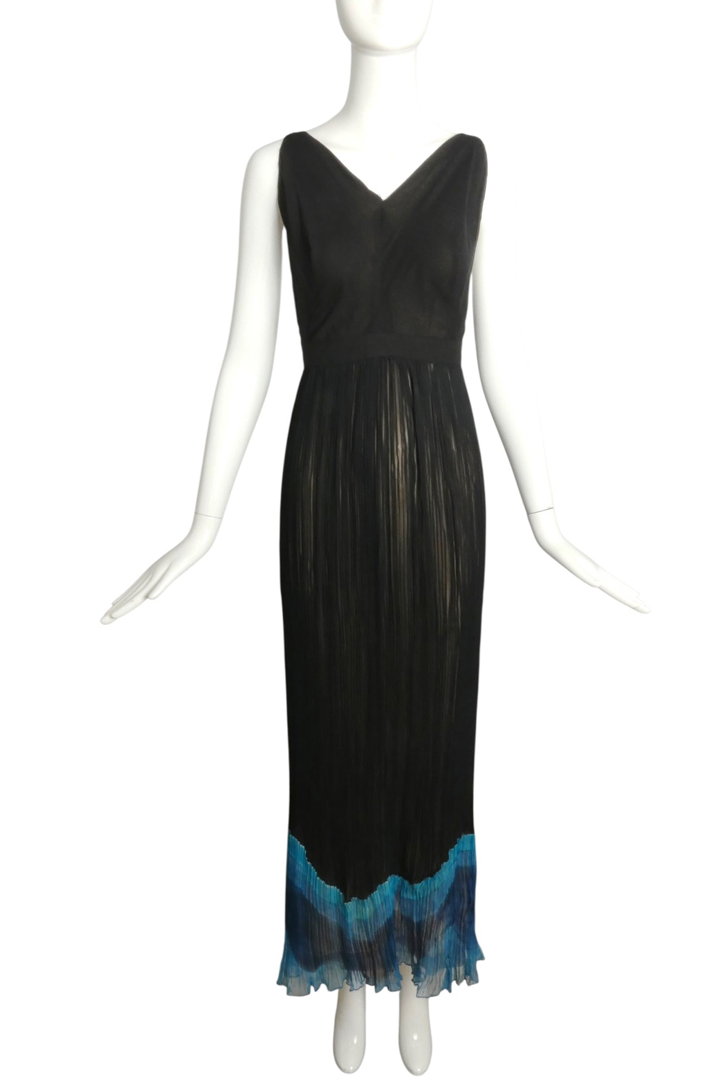 1970s 2pc Chiffon Gown, Size 4