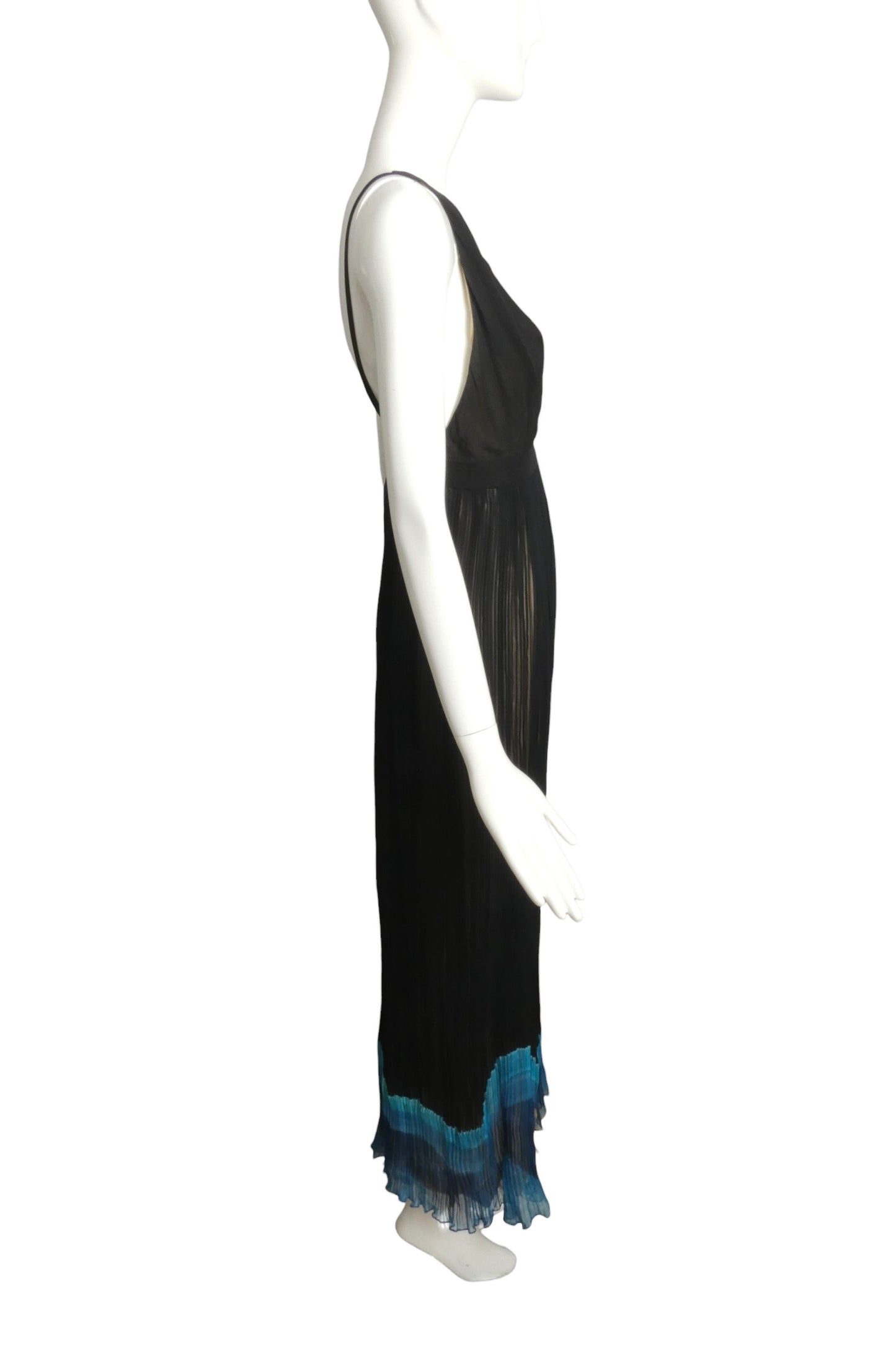 1970s 2pc Chiffon Gown, Size 4