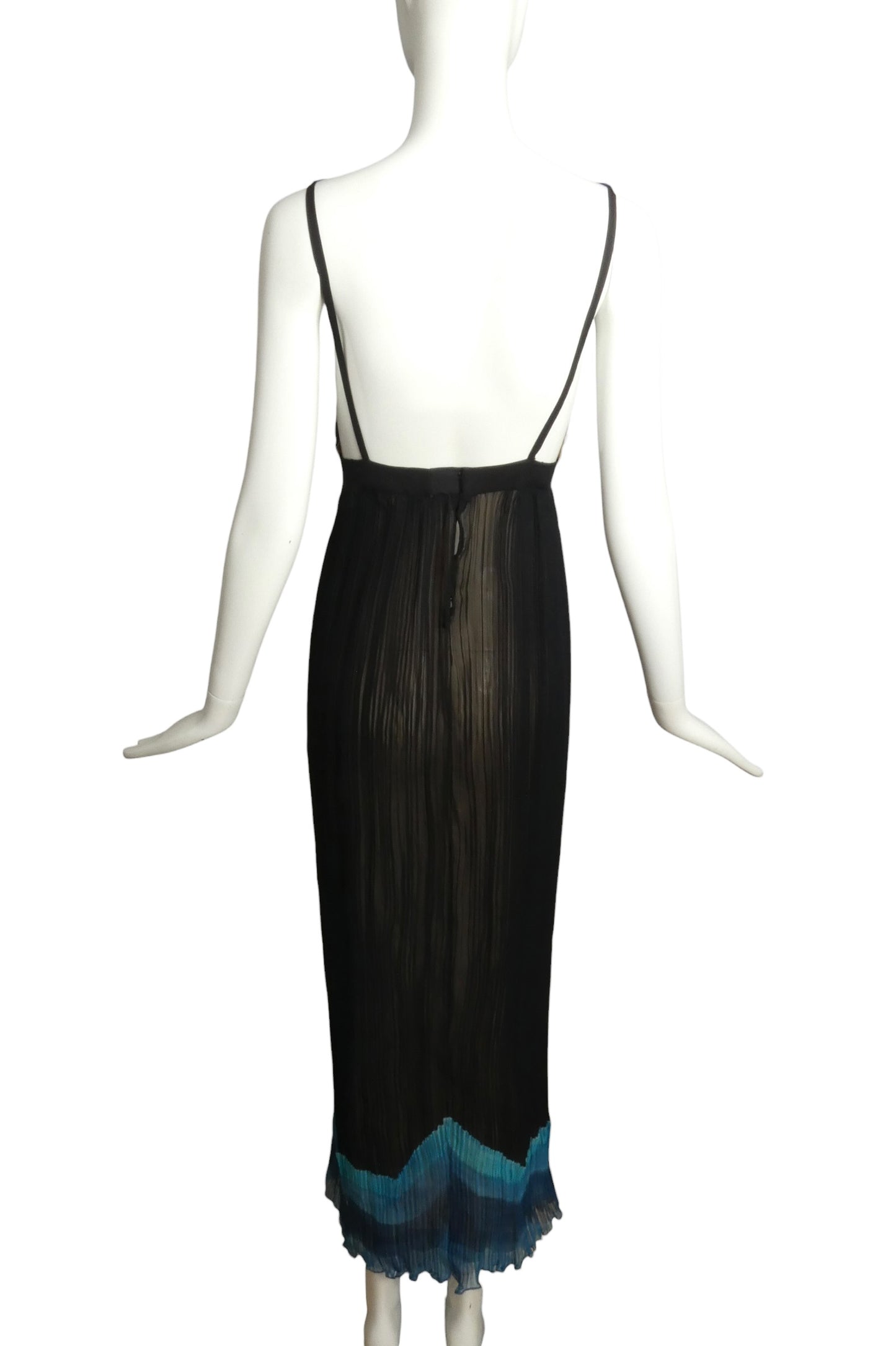 1970s 2pc Chiffon Gown, Size 4