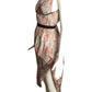 2020s Floral Taffeta Bustier Dress, Size 2