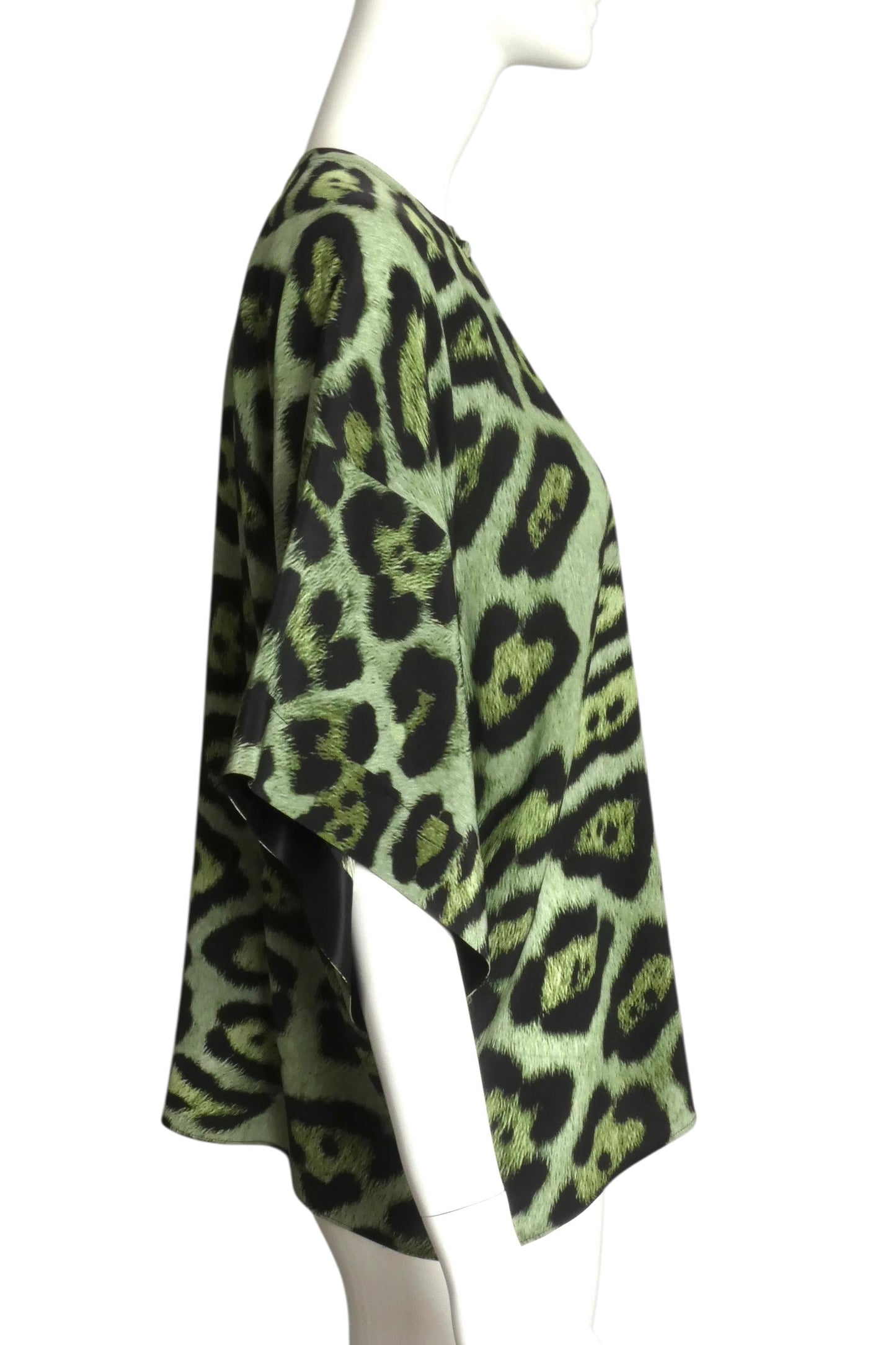 GIVENCHY- 2016 Animal Print Silk Blouse, Size 8