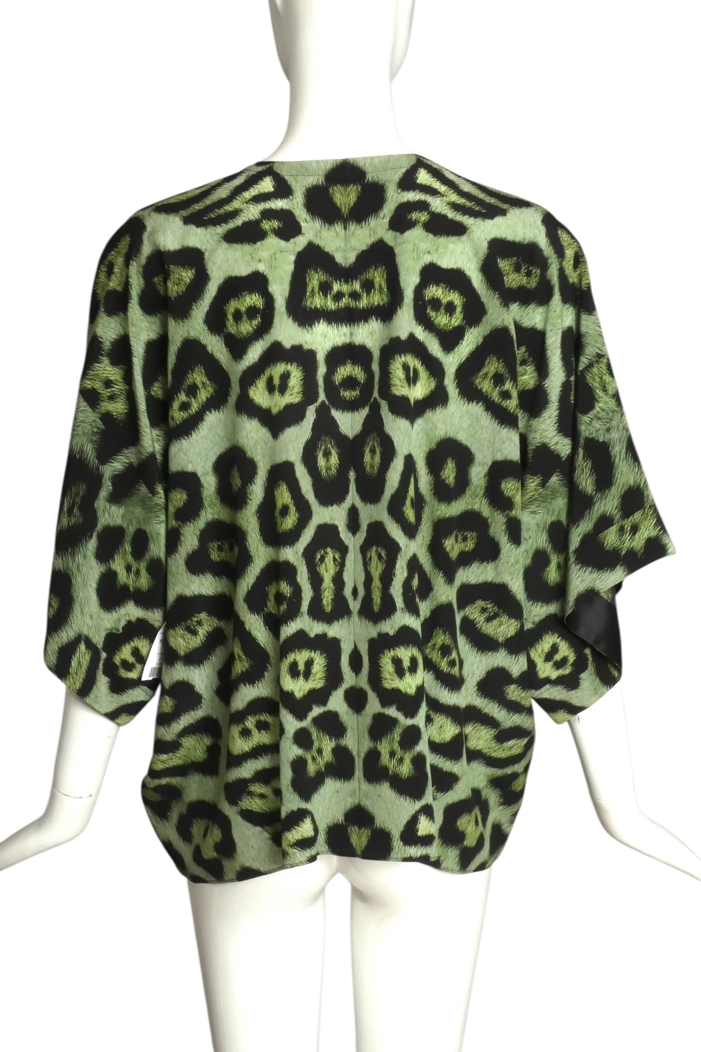 GIVENCHY- 2016 Animal Print Silk Blouse, Size 8