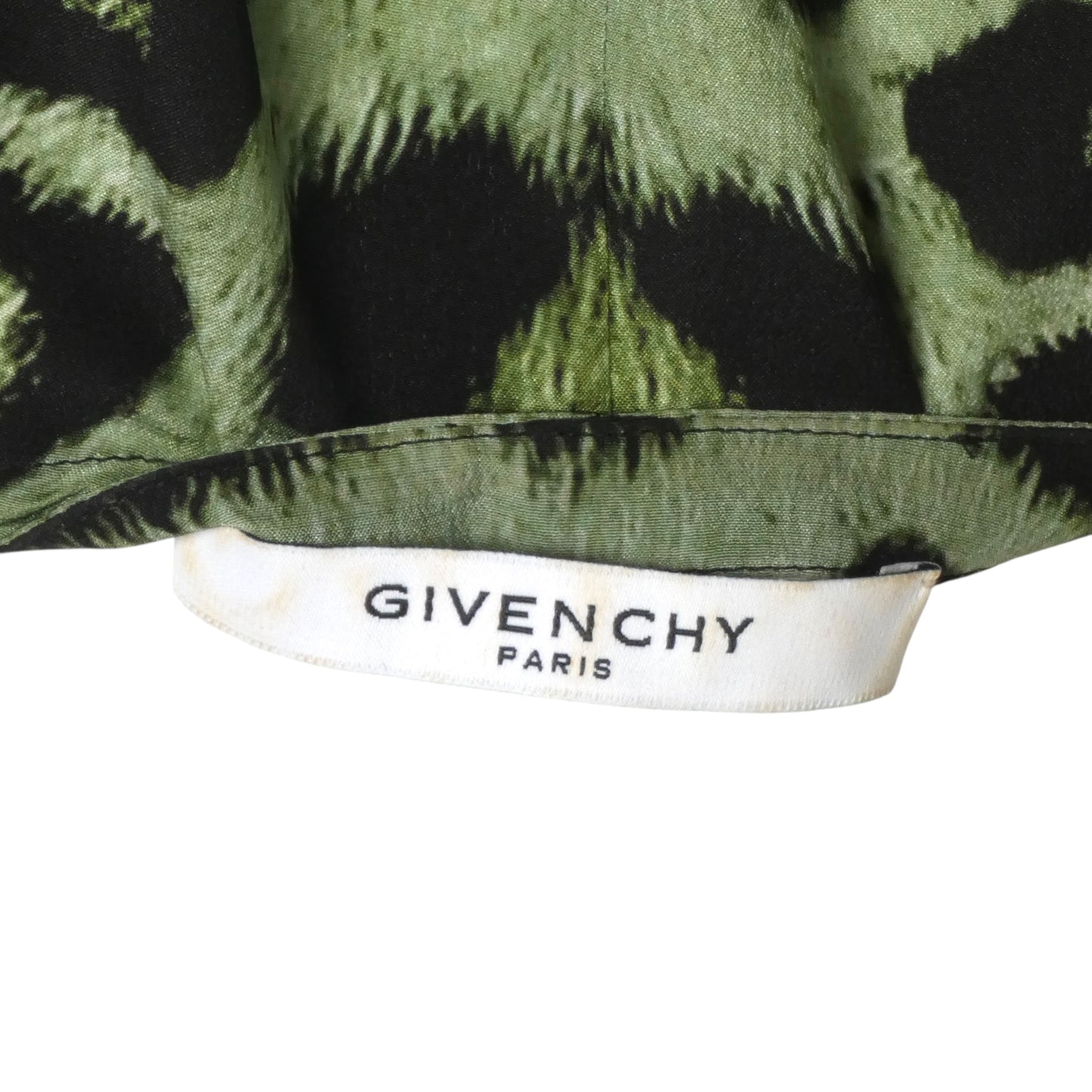 GIVENCHY- 2016 Animal Print Silk Blouse, Size 8