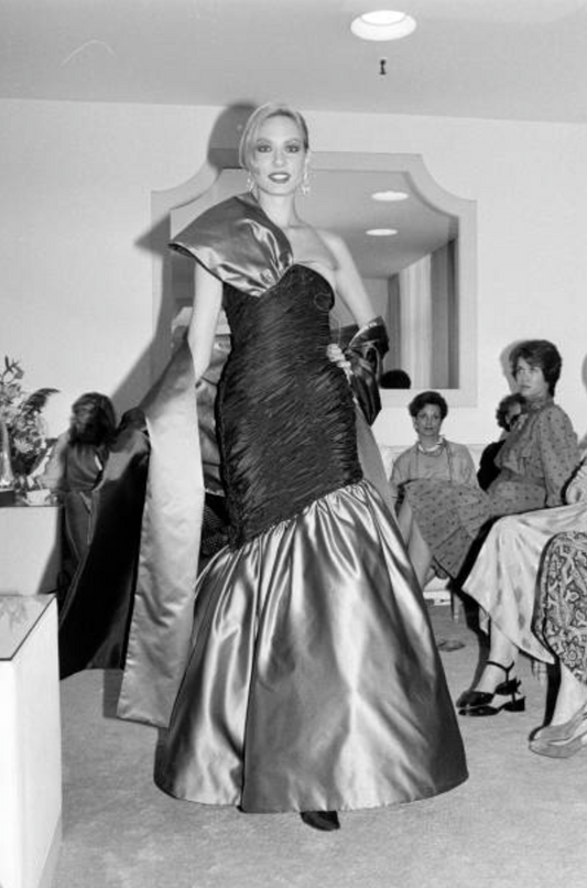 1983 Strapless Evening Gown, Size-4