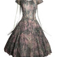 1950s Printed Cotton Day Dress, Size 6
