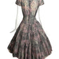 1950s Printed Cotton Day Dress, Size 6