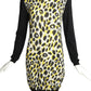 2010s Animal Print Sweater Dress, Size 10