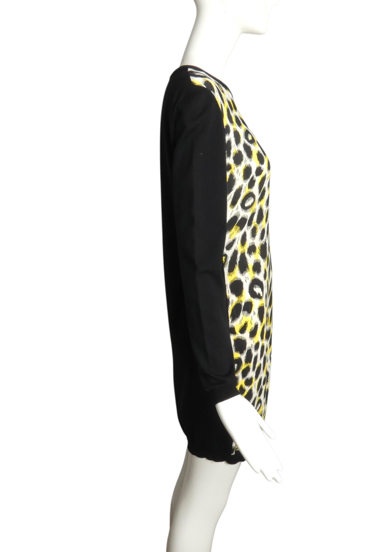 2010s Animal Print Sweater Dress, Size 10