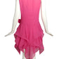 2018 Pink Chiffon Handkerchief Dress, Size 4