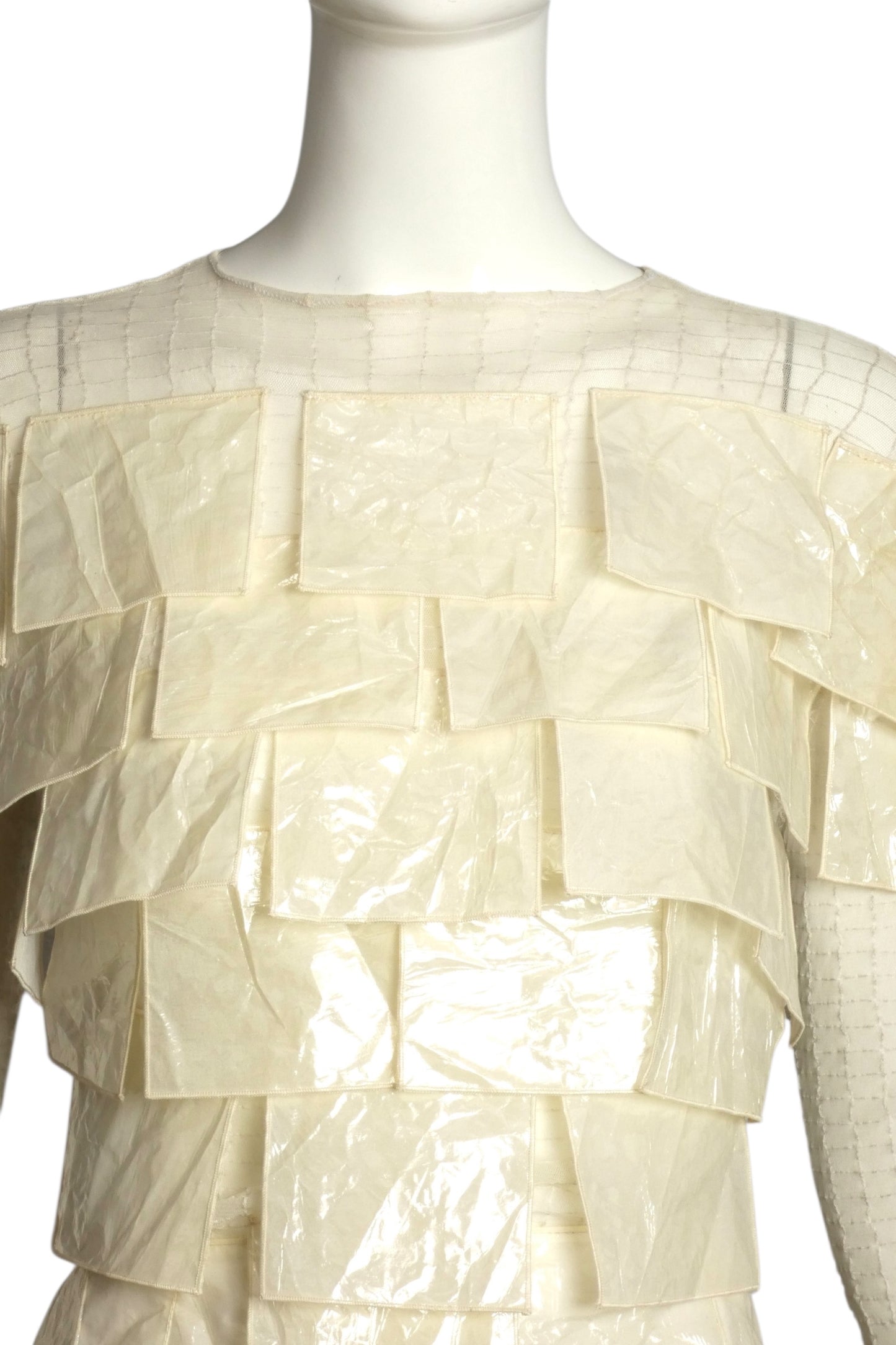 PIERRE CARDIN EVOLUTION (HAUTE COUTURE)-2000 Nylon & Cellophane Ensemble, Size-6