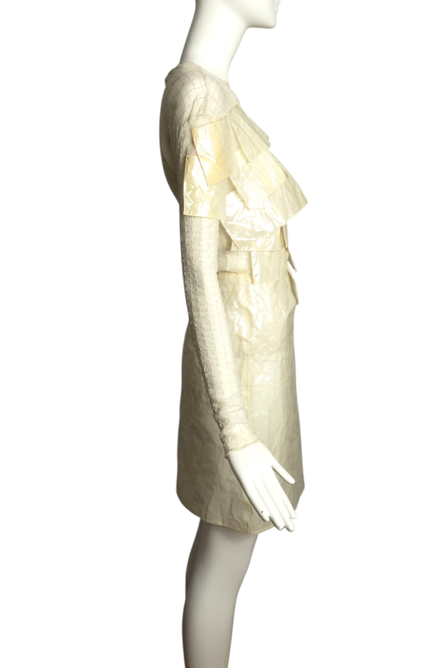 PIERRE CARDIN EVOLUTION (HAUTE COUTURE)-2000 Nylon & Cellophane Ensemble, Size-6