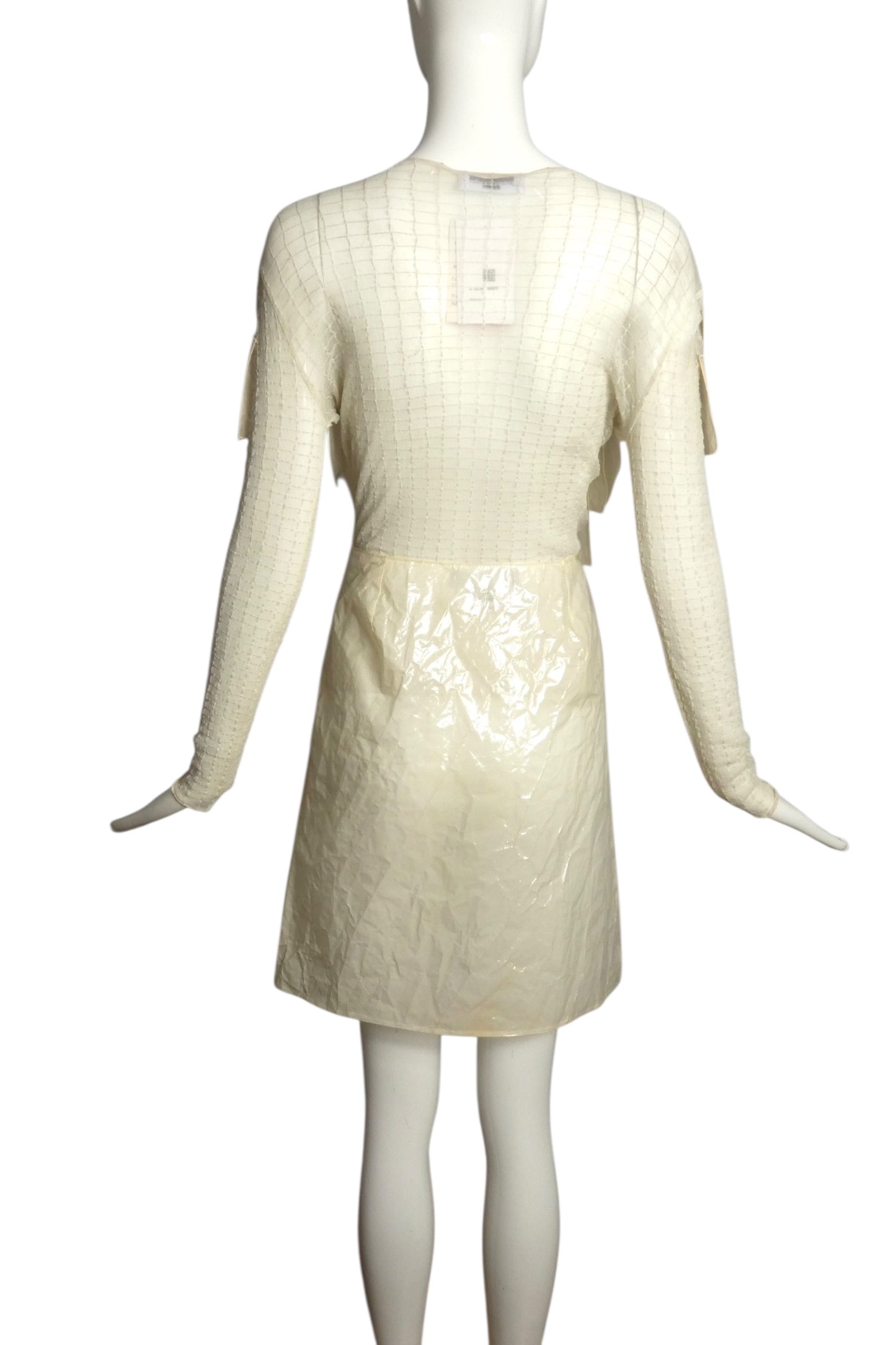 PIERRE CARDIN EVOLUTION (HAUTE COUTURE)-2000 Nylon & Cellophane Ensemble, Size-6