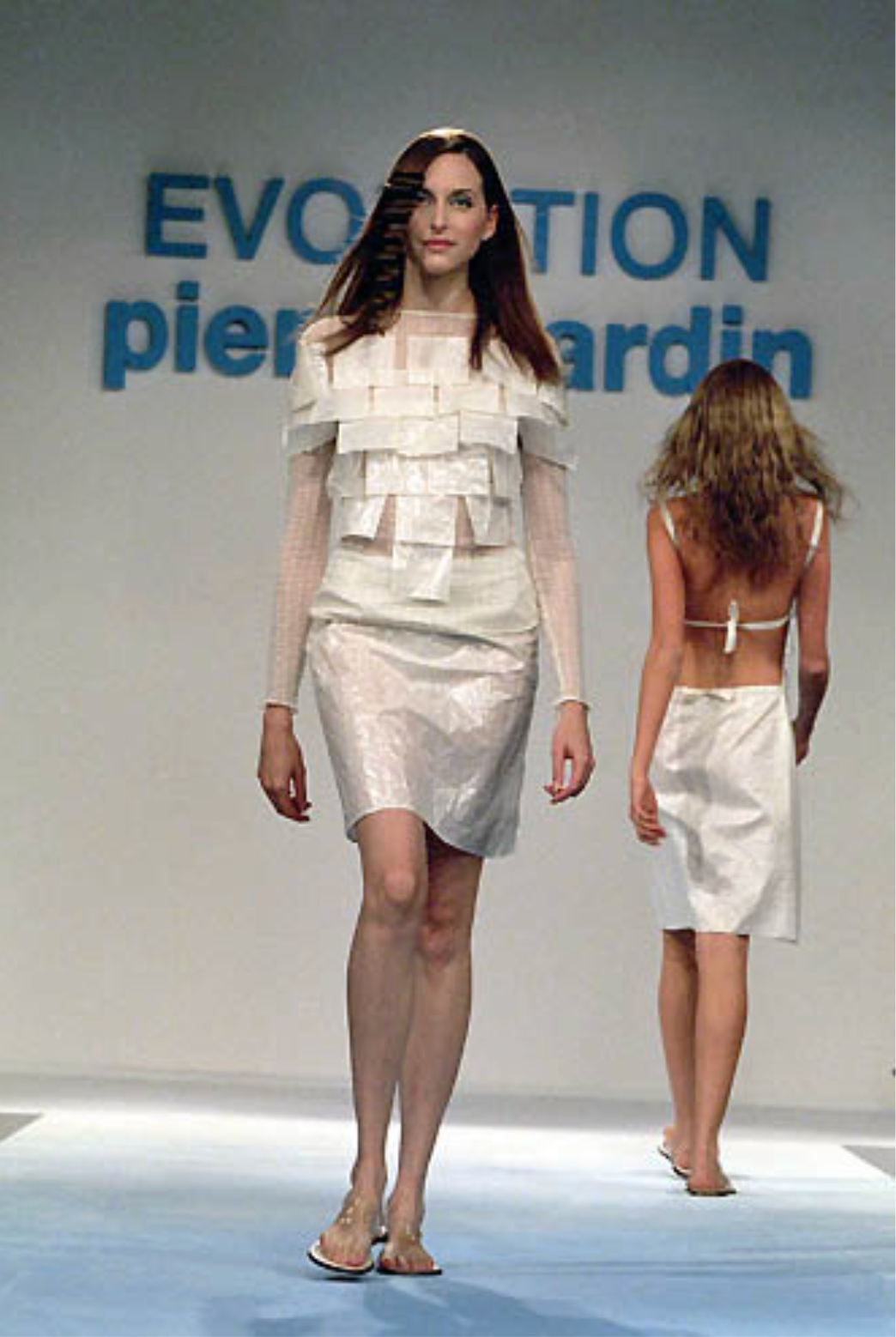 PIERRE CARDIN EVOLUTION (HAUTE COUTURE)-2000 Nylon & Cellophane Ensemble, Size-6