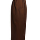 PIERRE CARDIN (HAUTE COUTURE)- 2000 Brown Wool Crepe Skirt, Size 4
