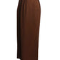 PIERRE CARDIN (HAUTE COUTURE)- 2000 Brown Wool Crepe Skirt, Size 4
