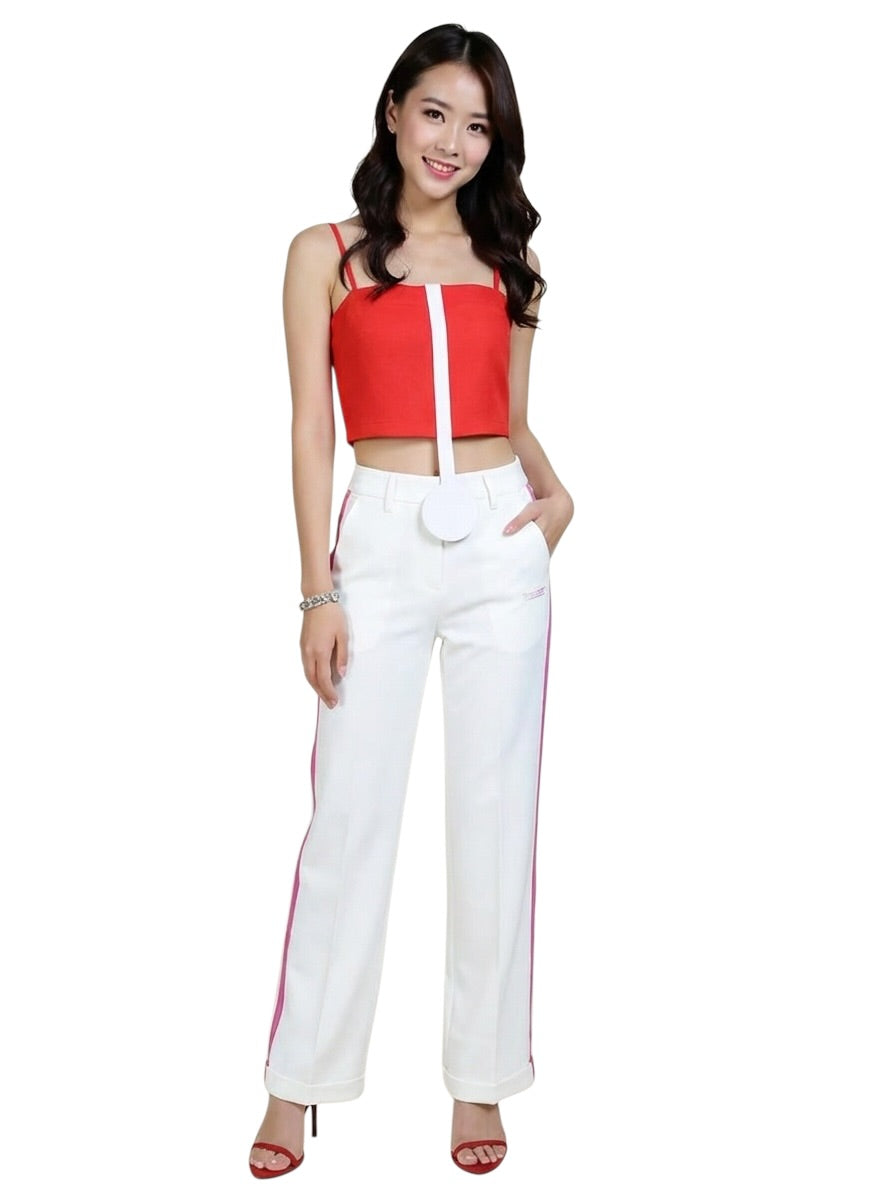 PIERRE CARDIN - 2004 Rayon Midriff Top, Size 8