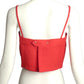 PIERRE CARDIN (HAUTE COUTURE)- 2004 Rayon Midriff Top, Size 8
