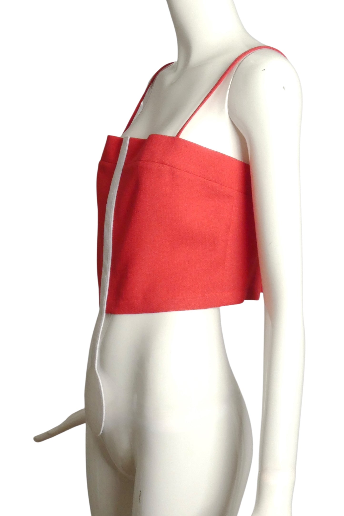 PIERRE CARDIN (HAUTE COUTURE)- 2004 Rayon Midriff Top, Size 8