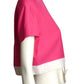 PIERRE CARDIN (HAUTE COUTURE)- 2007 Pink Rayon Cropped Top, Size 8