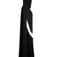 PIERRE CARDIN (HAUTE COUTURE) - 1983 Black Wool Hooded Cape, One Size