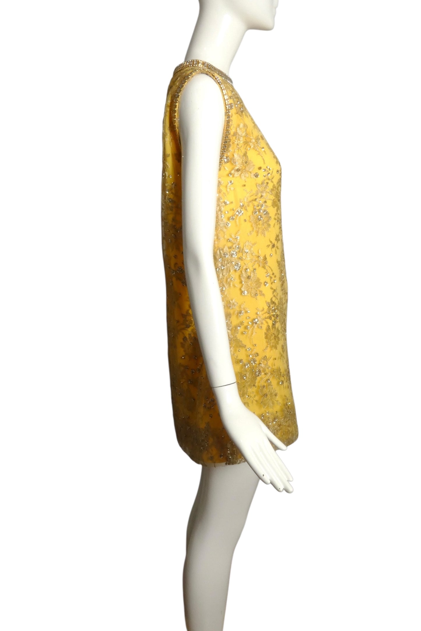 PIERRE CARDIN - 2010 Jeweled Lace Dress, Size 4