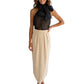 2003 Ivory Silk Hi-Low Skirt, Size 4