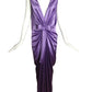 PIERRE CARDIN (HAUTE COUTURE)- 2011 Purple Charmeuse Gown, Size 6