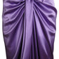 PIERRE CARDIN (HAUTE COUTURE)- 2011 Purple Charmeuse Gown, Size 6