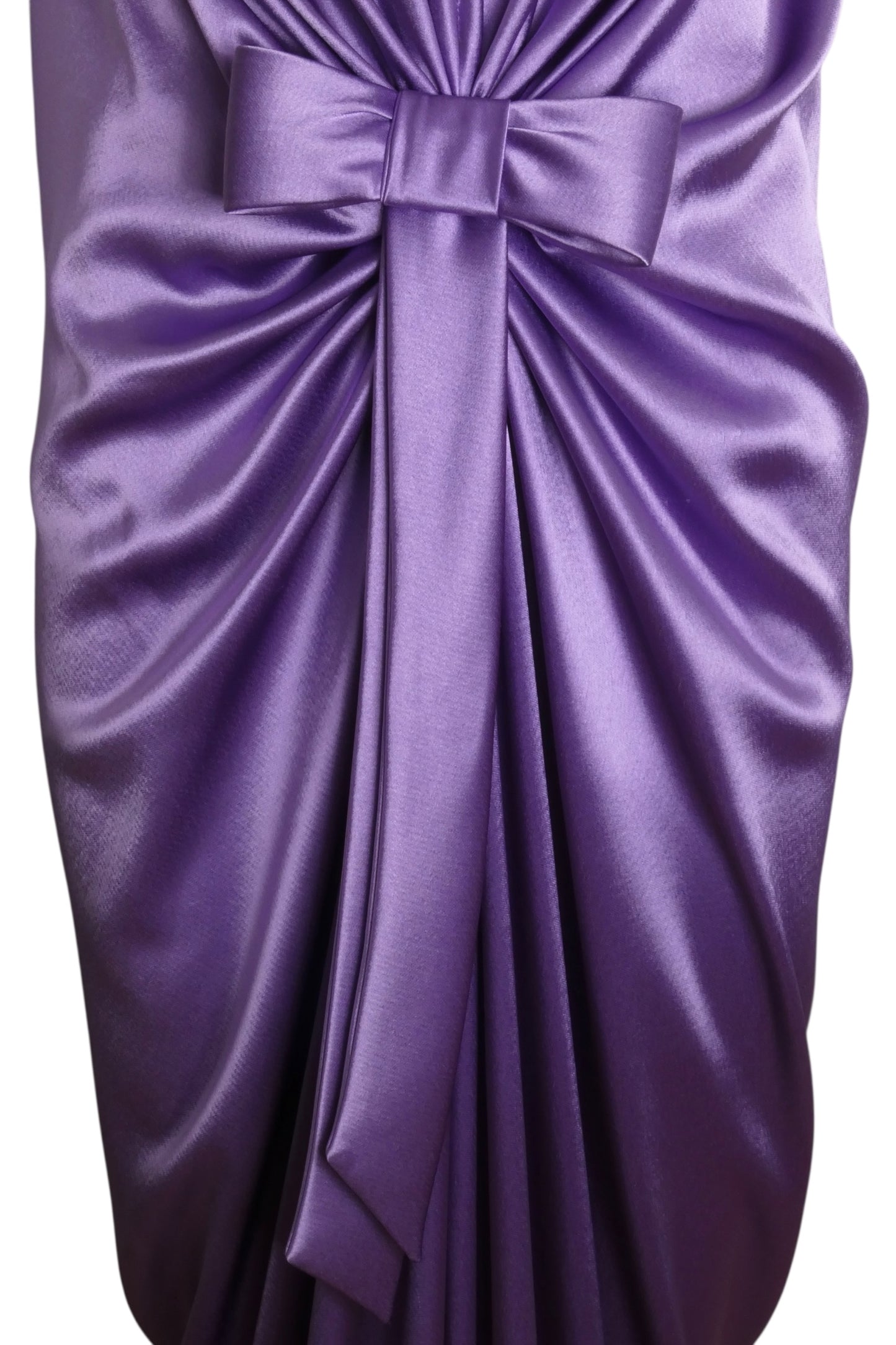 PIERRE CARDIN (HAUTE COUTURE)- 2011 Purple Charmeuse Gown, Size 6