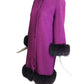 PIERRE CARDIN BOUTIQUE-1990 Wool & Fur Coat, Size-10