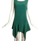 PIERRE CARDIN-2009 Green Crepe Slip Dress, Size-4