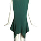 PIERRE CARDIN-2009 Green Crepe Slip Dress, Size-4