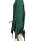 PIERRE CARDIN-2009 Green Crepe Slip Dress, Size-4